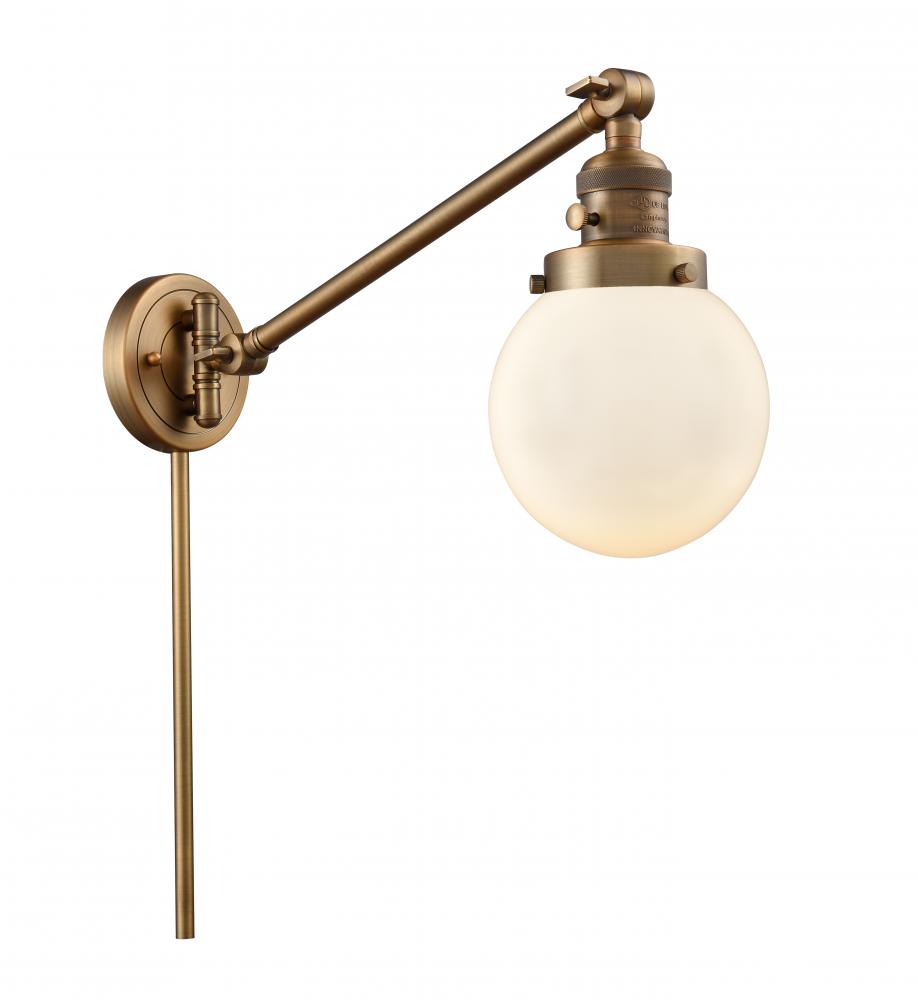 Beacon - 1 Light - 6 inch - Brushed Brass - Swing Arm