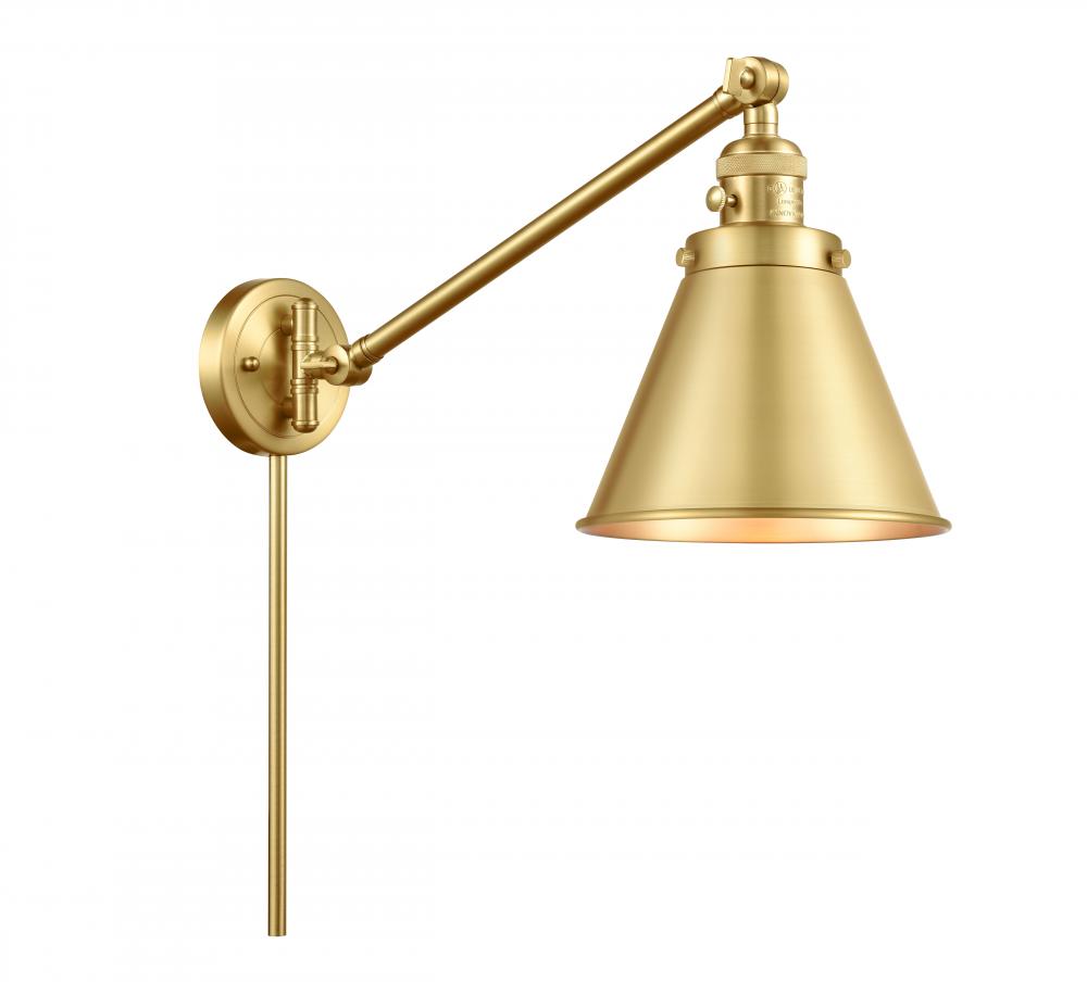 Appalachian - 1 Light - 8 inch - Satin Gold - Swing Arm