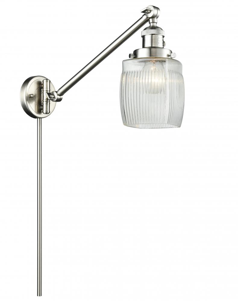 Colton - 1 Light - 8 inch - Brushed Satin Nickel - Swing Arm