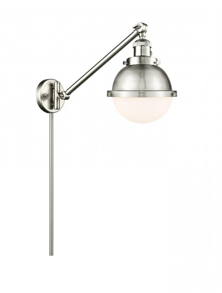 Hampden - 1 Light - 7 inch - Brushed Satin Nickel - Swing Arm