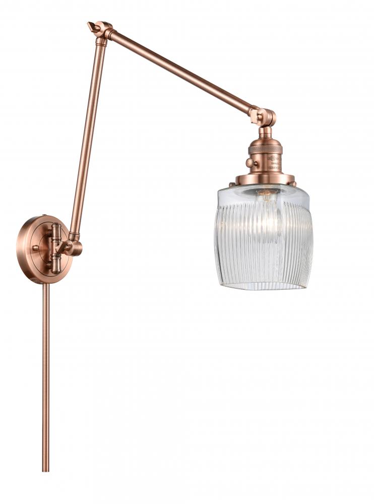 Colton - 1 Light - 8 inch - Antique Copper - Swing Arm