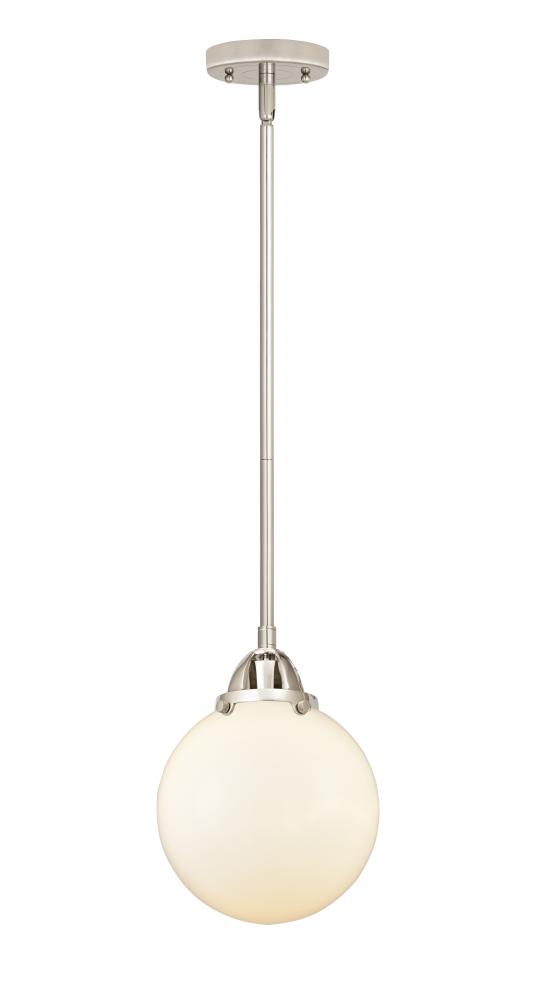 Beacon - 1 Light - 8 inch - Polished Nickel - Cord hung - Mini Pendant