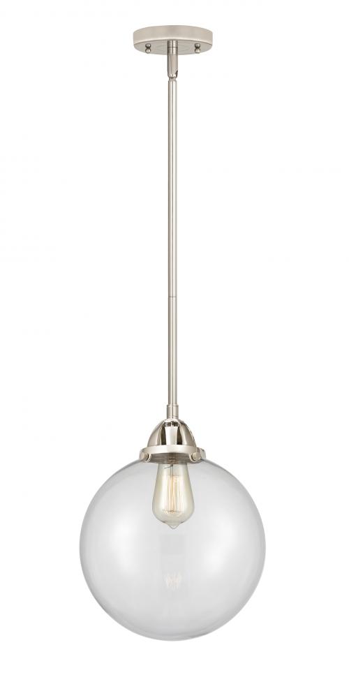 Beacon - 1 Light - 10 inch - Polished Nickel - Cord hung - Mini Pendant