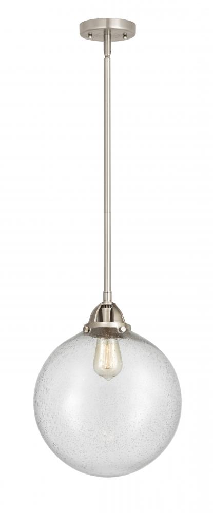 Beacon - 1 Light - 12 inch - Brushed Satin Nickel - Cord hung - Mini Pendant