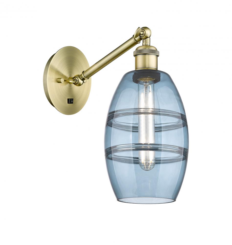 Vaz - 1 Light - 6 inch - Antique Brass - Adjustable Sconce