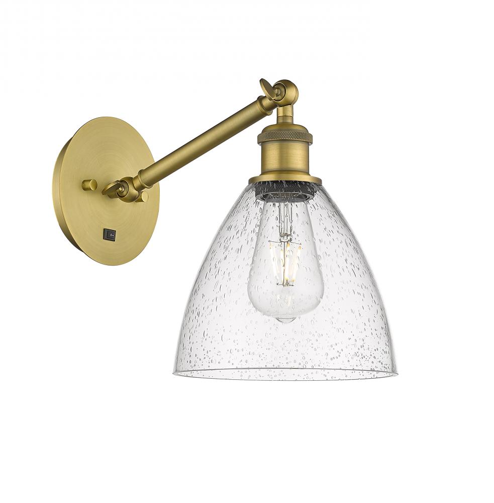 Bristol - 1 Light - 8 inch - Brushed Brass - Sconce