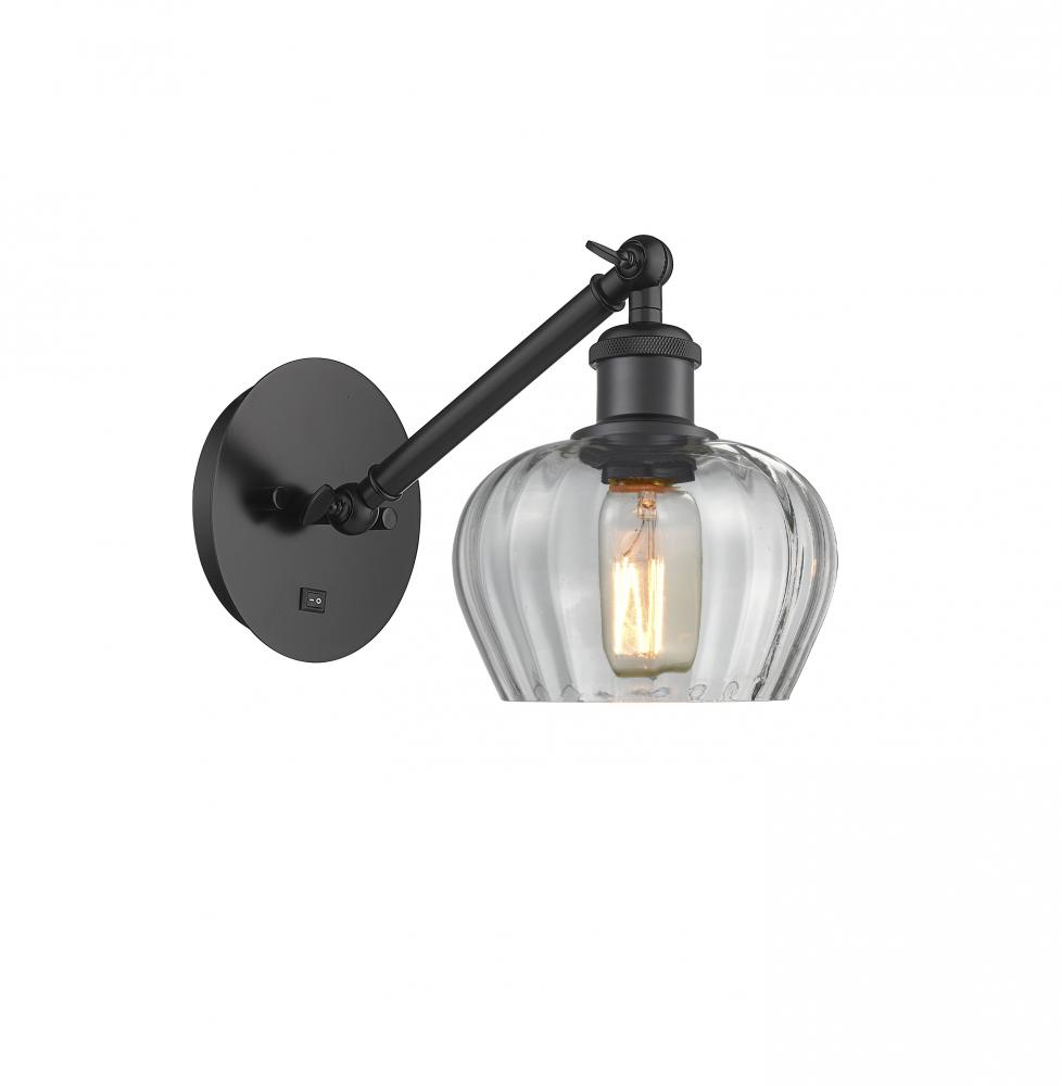 Fenton - 1 Light - 7 inch - Matte Black - Sconce