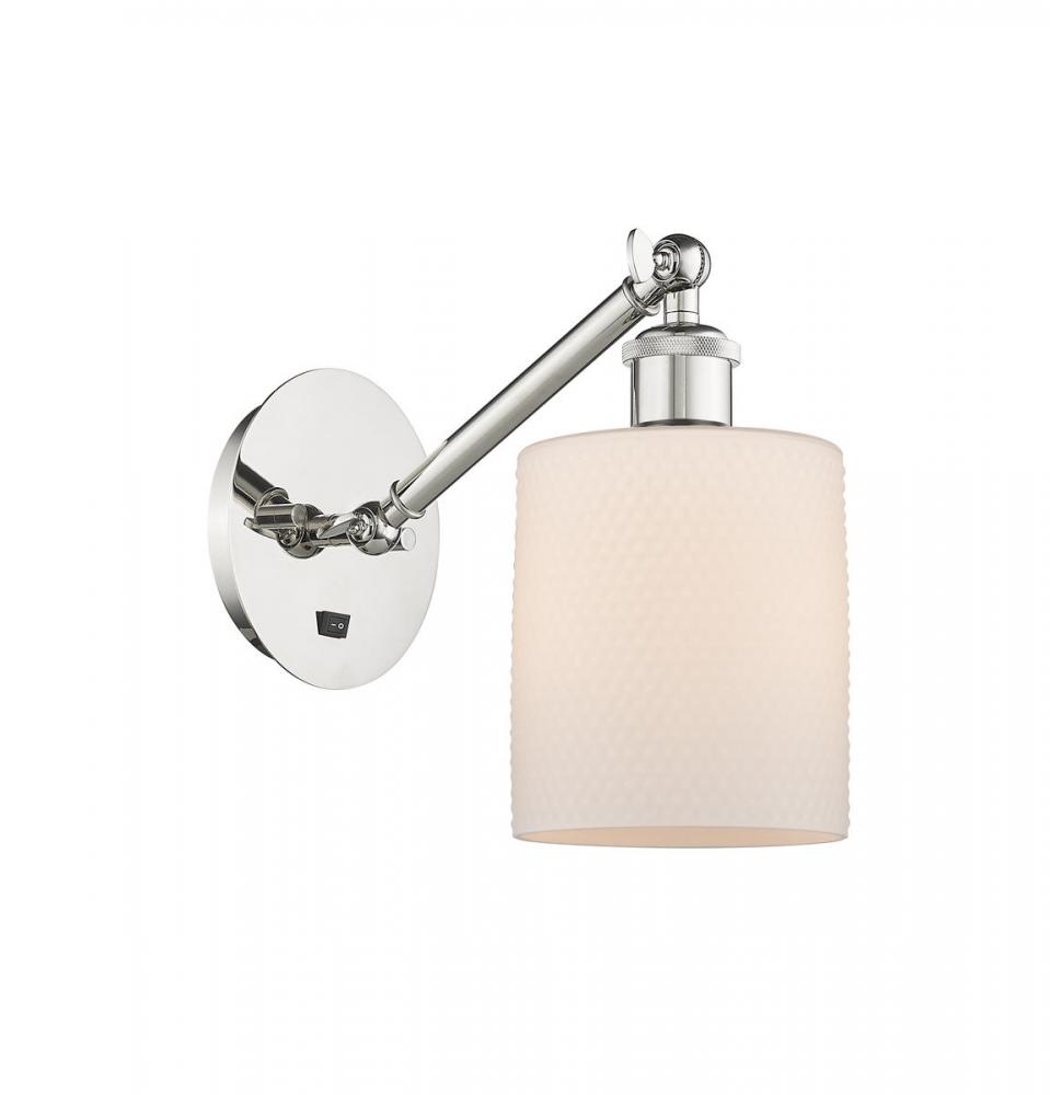 Cobbleskill - 1 Light - 5 inch - Polished Nickel - Sconce