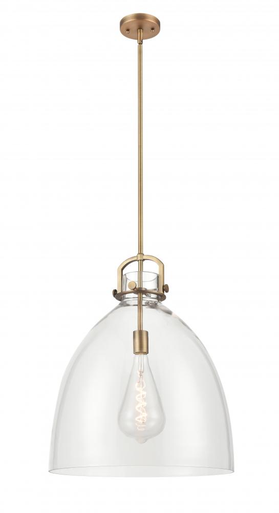 Newton Bell - 1 Light - 18 inch - Brushed Brass - Pendant