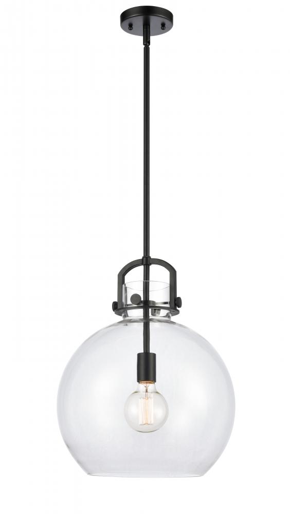 Newton Sphere - 1 Light - 14 inch - Matte Black - Pendant