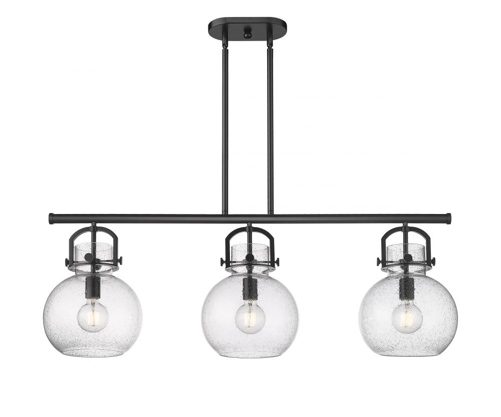 Newton Sphere - 3 Light - 42 inch - Matte Black - Island Light