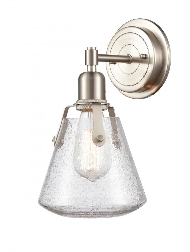 Luna - 1 Light - 7 inch - Satin Nickel - Bath Vanity Light