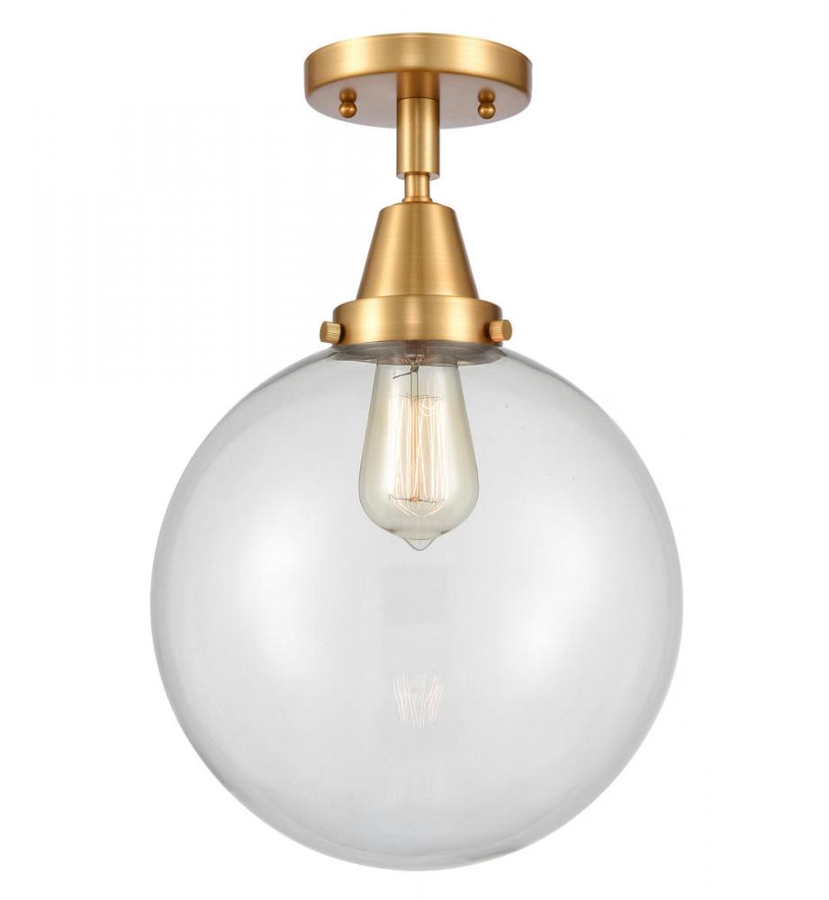 Beacon - 1 Light - 10 inch - Satin Gold - Flush Mount