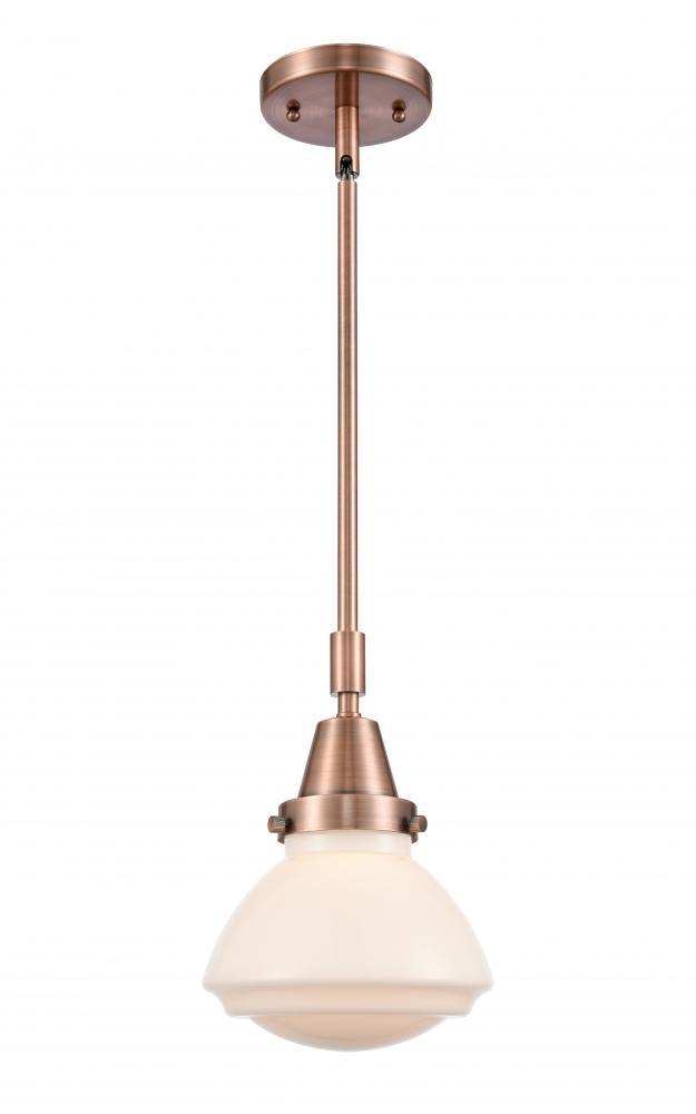 Olean - 1 Light - 7 inch - Antique Copper - Mini Pendant