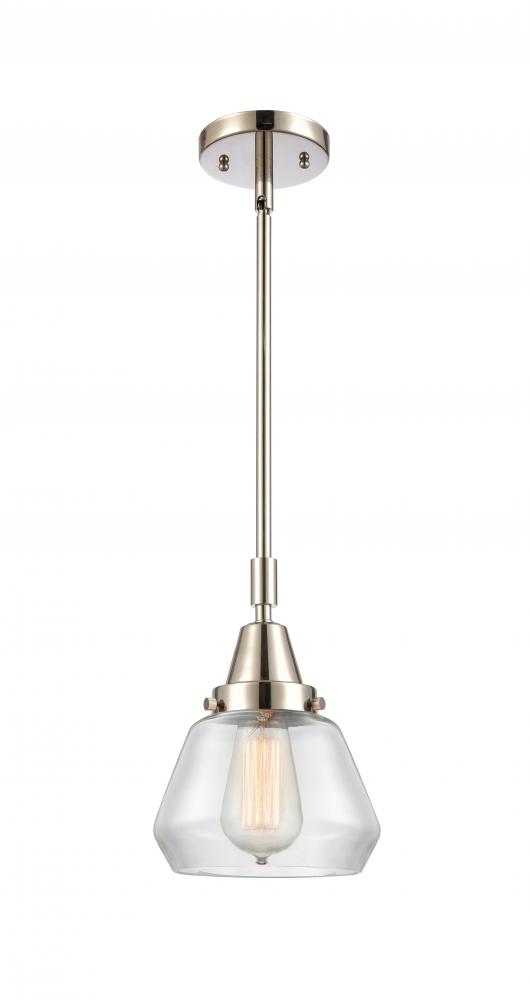 Fulton - 1 Light - 7 inch - Polished Nickel - Mini Pendant