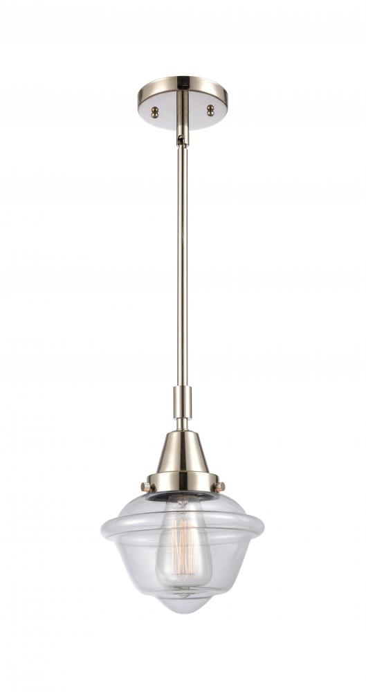 Oxford - 1 Light - 8 inch - Polished Nickel - Mini Pendant