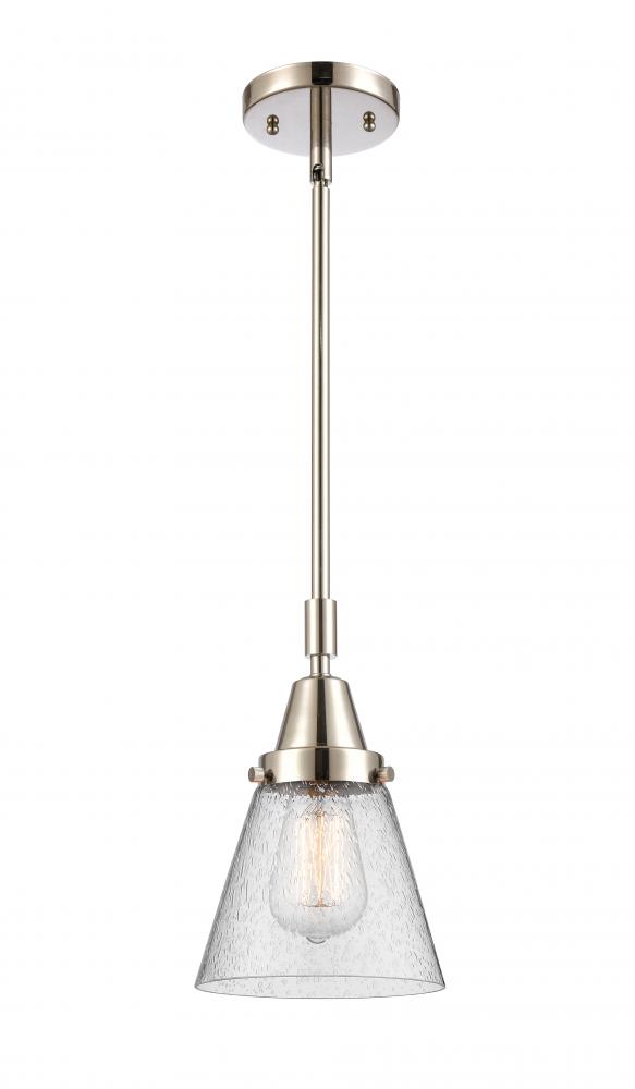 Cone - 1 Light - 6 inch - Polished Nickel - Mini Pendant