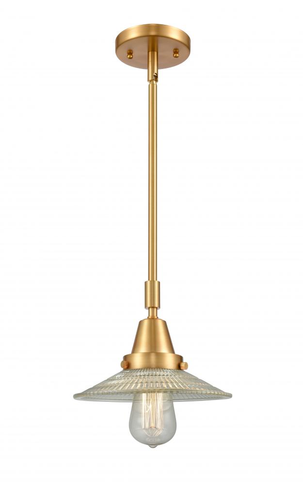 Halophane - 1 Light - 9 inch - Satin Gold - Mini Pendant