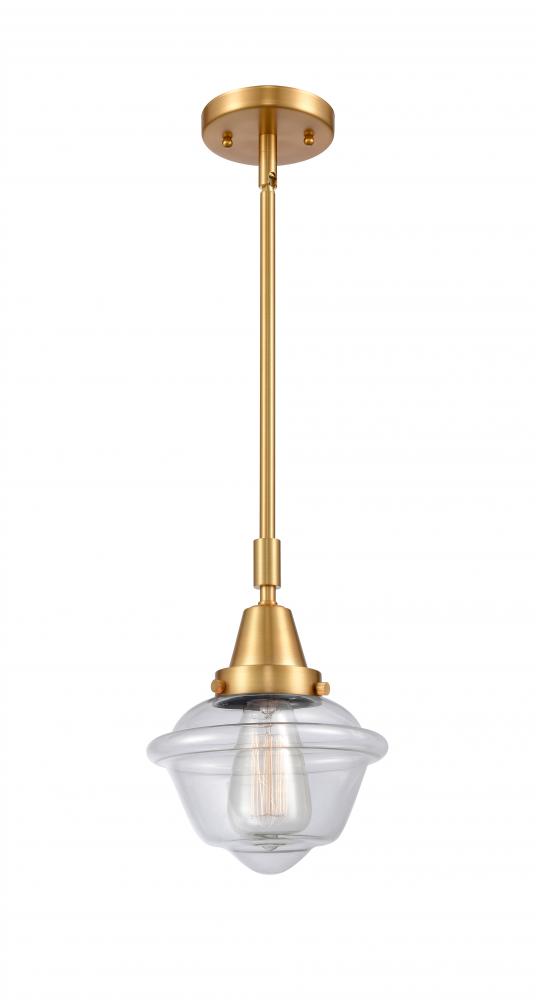 Oxford - 1 Light - 8 inch - Satin Gold - Mini Pendant