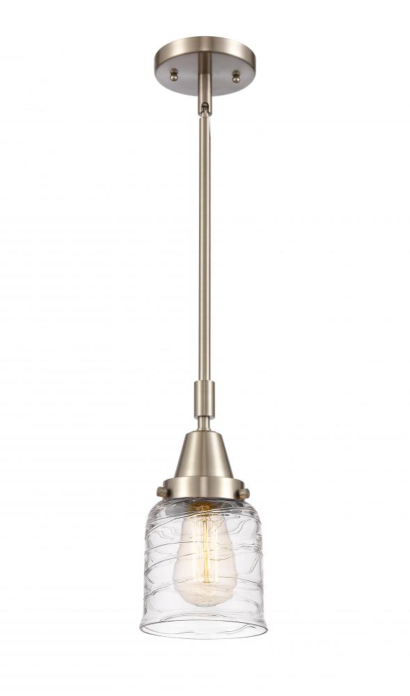 Bell - 1 Light - 5 inch - Brushed Satin Nickel - Mini Pendant