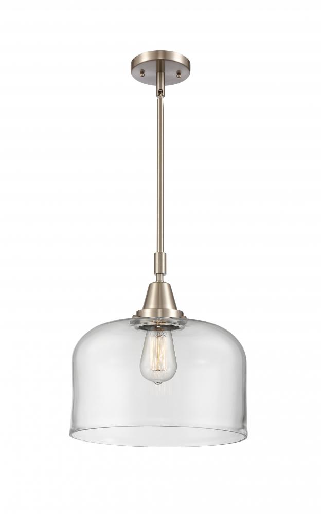 Bell - 1 Light - 12 inch - Brushed Satin Nickel - Mini Pendant