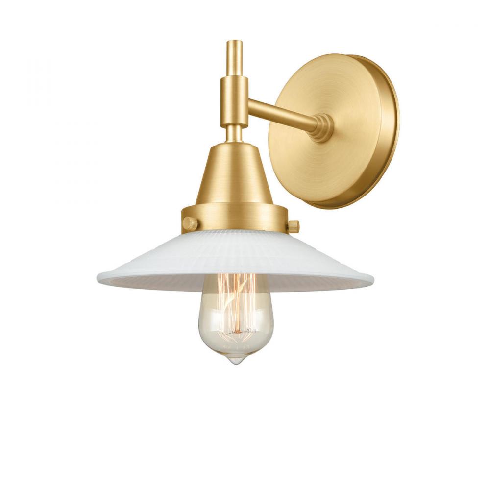 Halophane - 1 Light - 9 inch - Satin Gold - Sconce