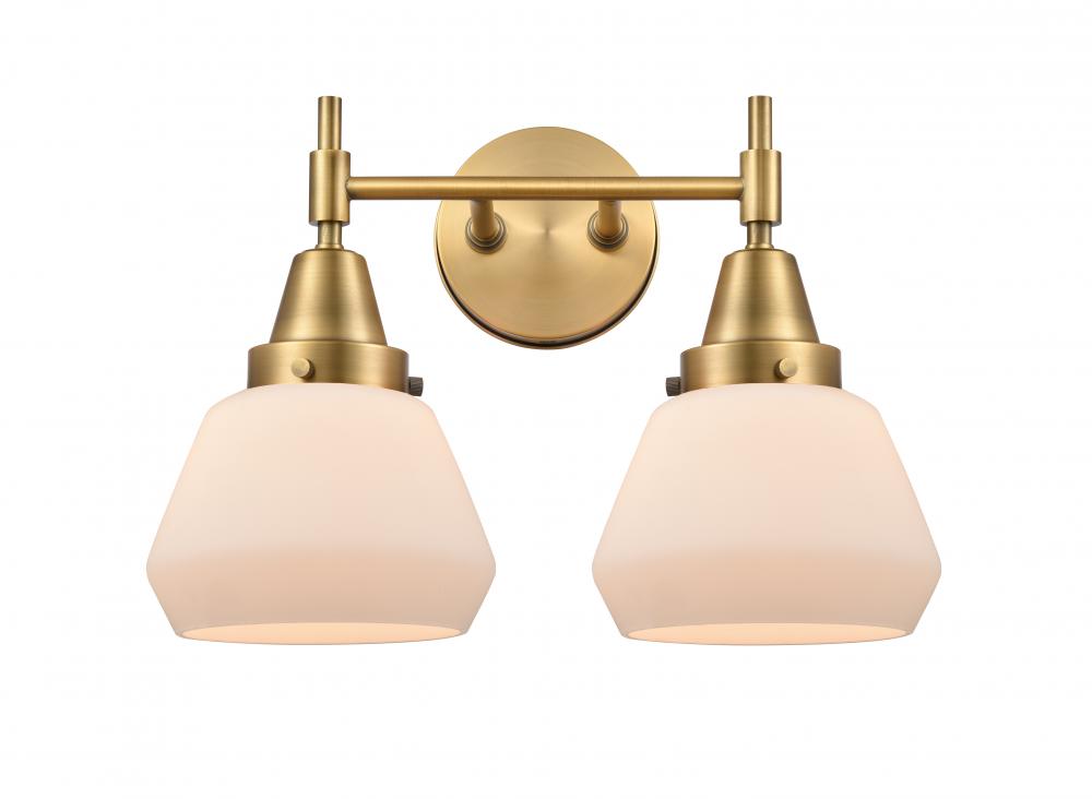 Fulton - 2 Light - 16 inch - Brushed Brass - Bath Vanity Light