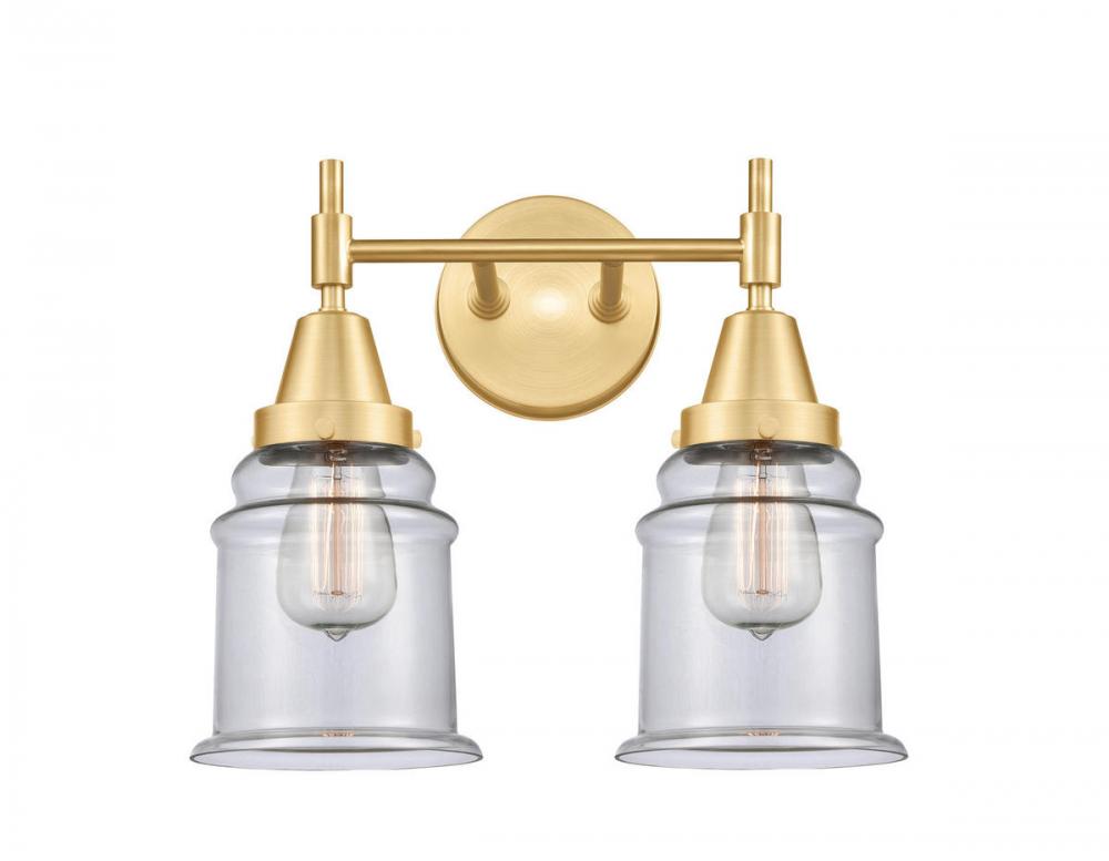 Canton - 2 Light - 15 inch - Satin Gold - Bath Vanity Light