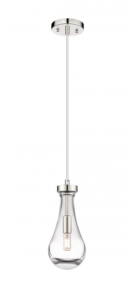 Owego - 1 Light - 5 inch - Polished Nickel - Pendant