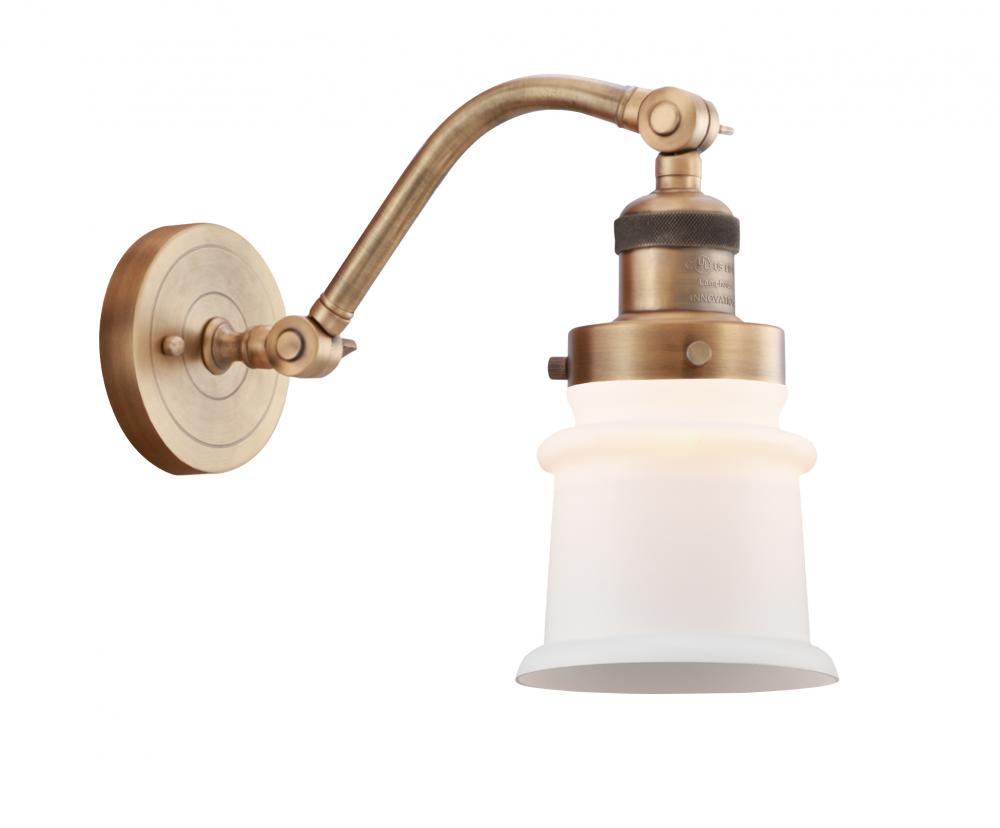 Canton - 1 Light - 7 inch - Brushed Brass - Sconce