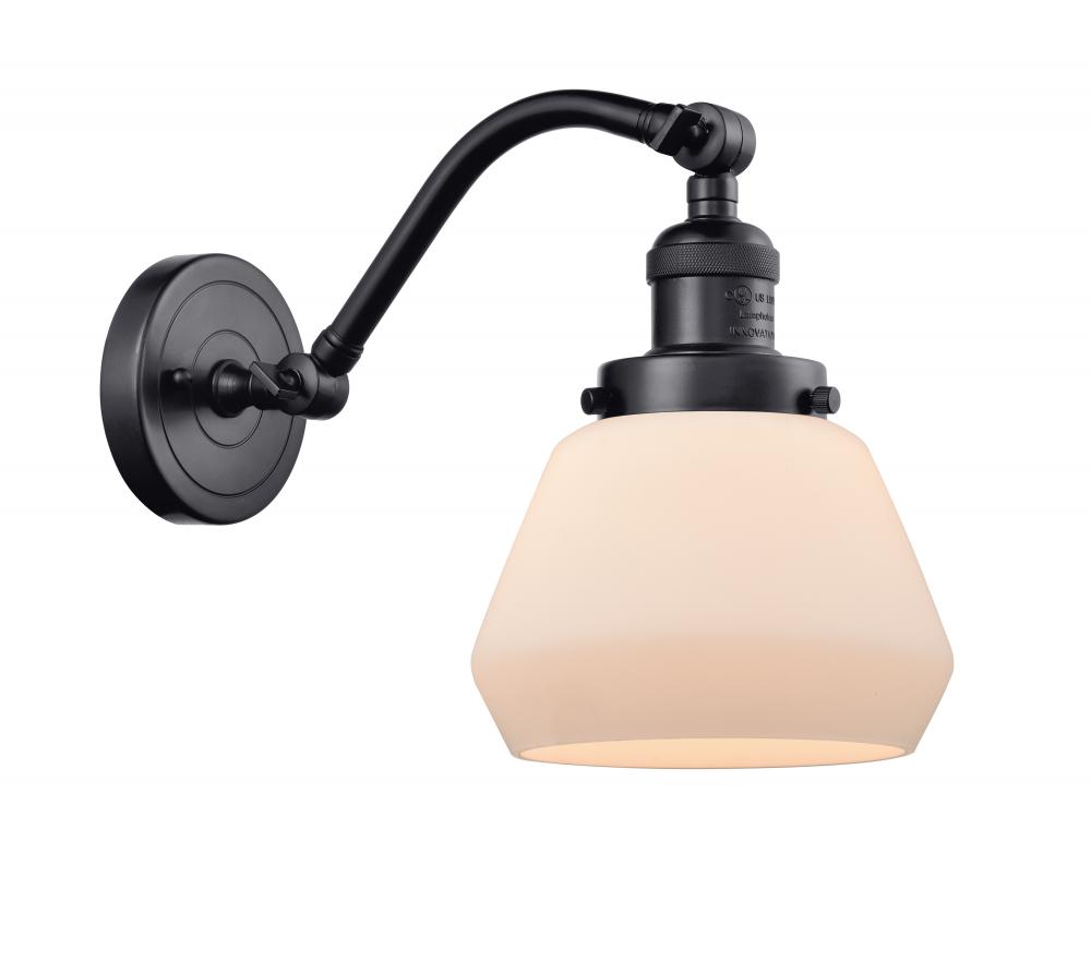 Fulton - 1 Light - 7 inch - Matte Black - Sconce