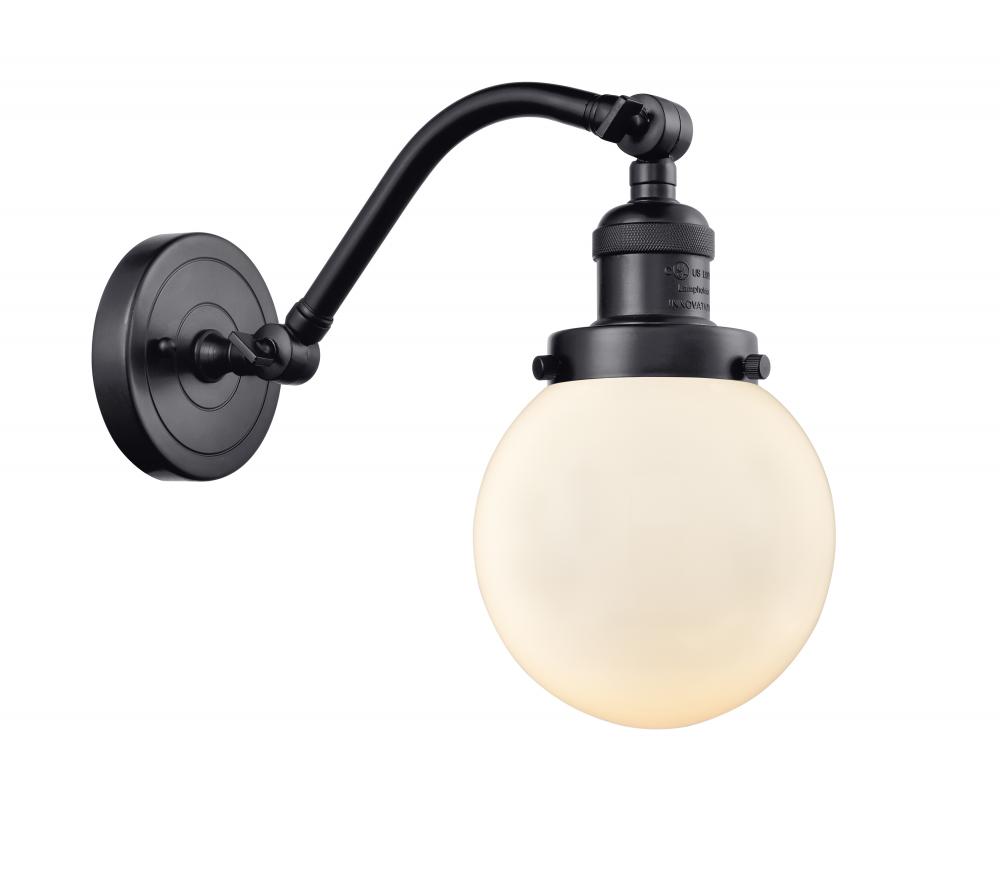 Beacon - 1 Light - 6 inch - Matte Black - Sconce