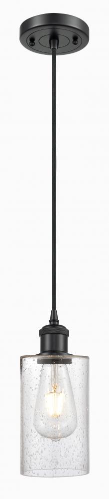 Clymer - 1 Light - 4 inch - Matte Black - Cord hung - Mini Pendant