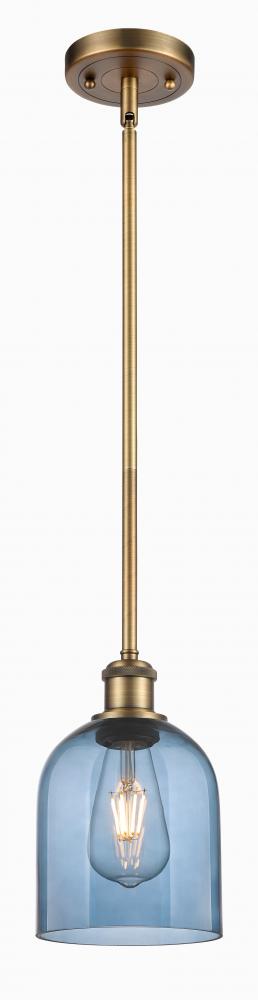 Bella - 1 Light - 6 inch - Brushed Brass - Mini Pendant