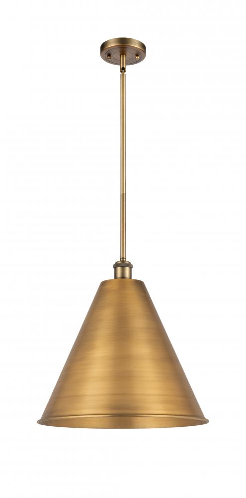 Berkshire - 1 Light - 16 inch - Brushed Brass - Pendant