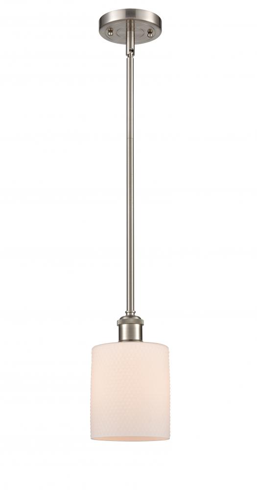 Cobbleskill - 1 Light - 5 inch - Brushed Satin Nickel - Mini Pendant