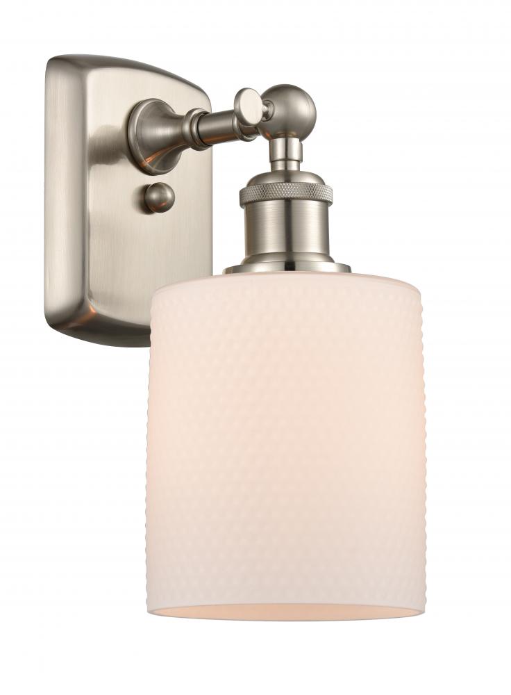 Cobbleskill - 1 Light - 5 inch - Brushed Satin Nickel - Sconce