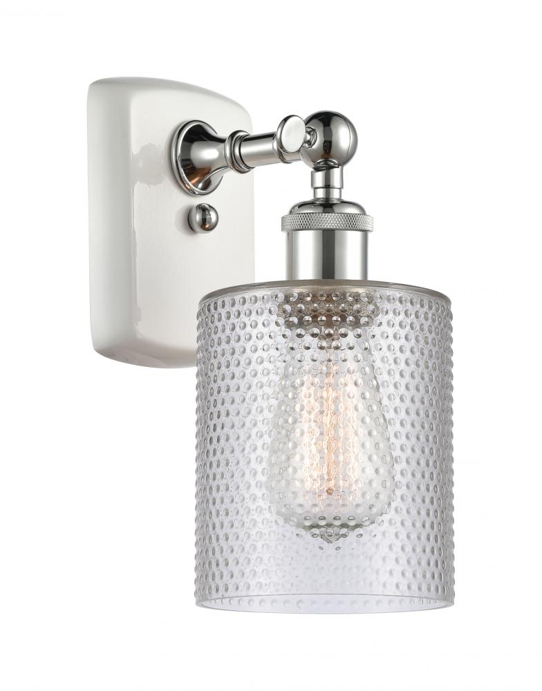 Cobbleskill - 1 Light - 5 inch - White Polished Chrome - Sconce