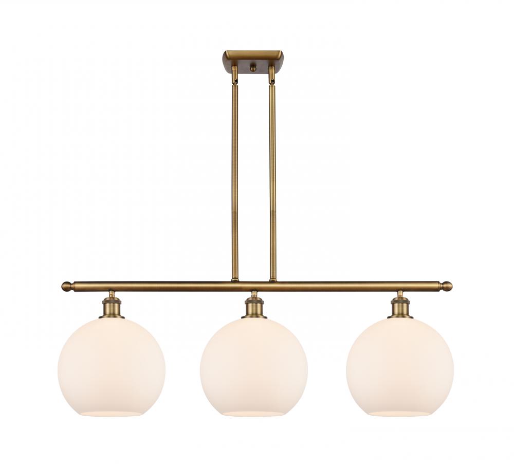 Athens - 3 Light - 37 inch - Brushed Brass - Stem Hung - Island Light