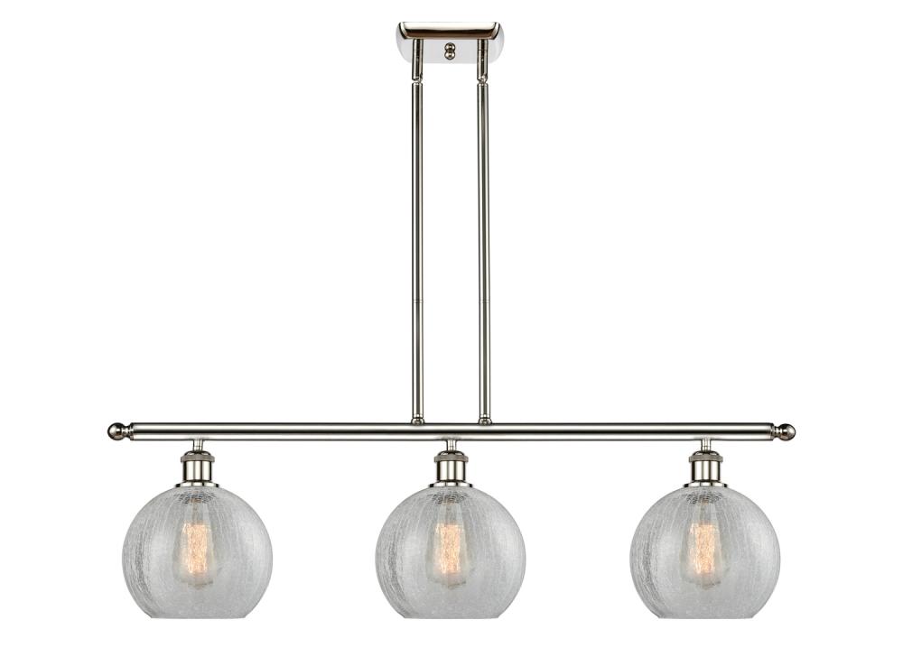 Athens - 3 Light - 36 inch - Polished Nickel - Cord hung - Island Light