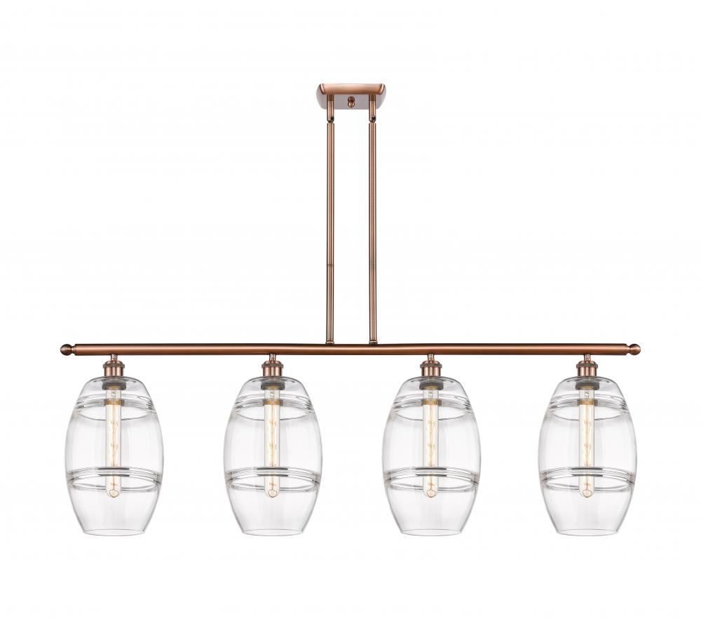 Vaz - 4 Light - 48 inch - Antique Copper - Cord hung - Island Light