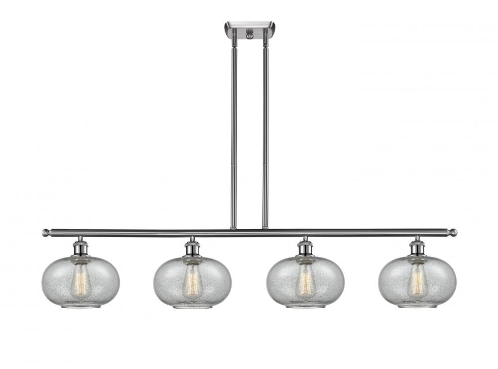 Gorham - 4 Light - 48 inch - Brushed Satin Nickel - Cord hung - Island Light