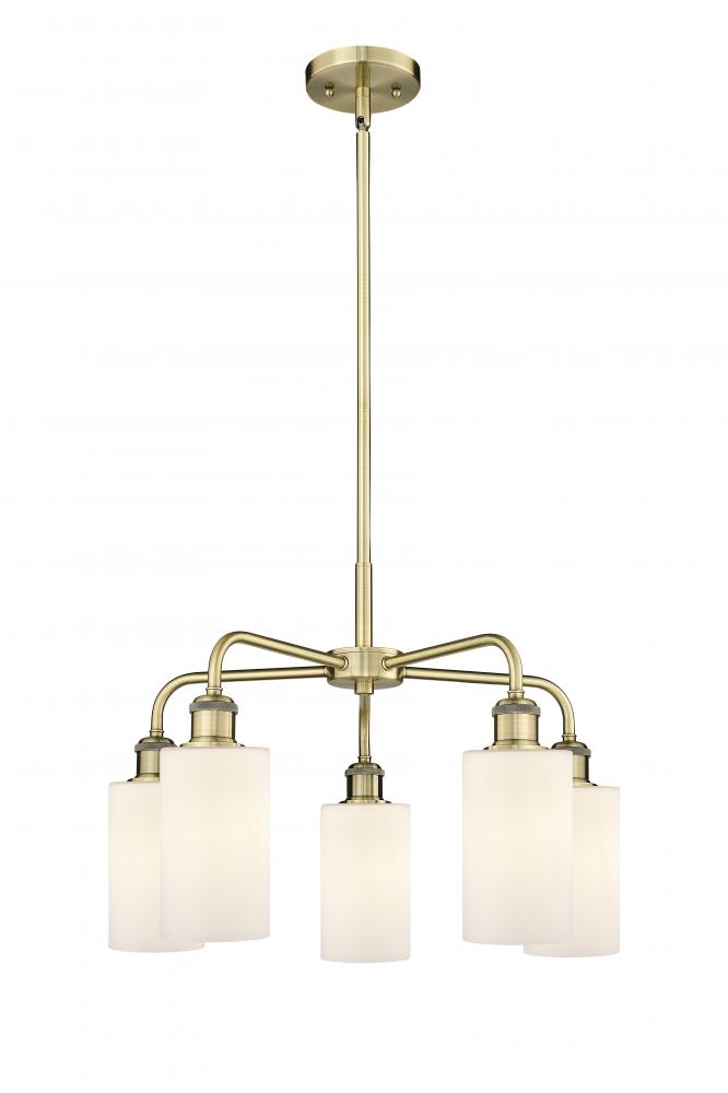 Clymer - 5 Light - 22 inch - Antique Brass - Chandelier