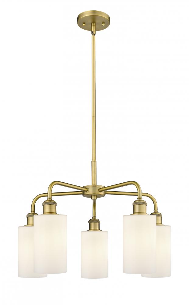 Clymer - 5 Light - 22 inch - Brushed Brass - Chandelier