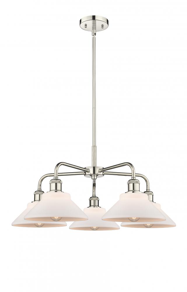 Orwell - 5 Light - 26 inch - Polished Nickel - Chandelier