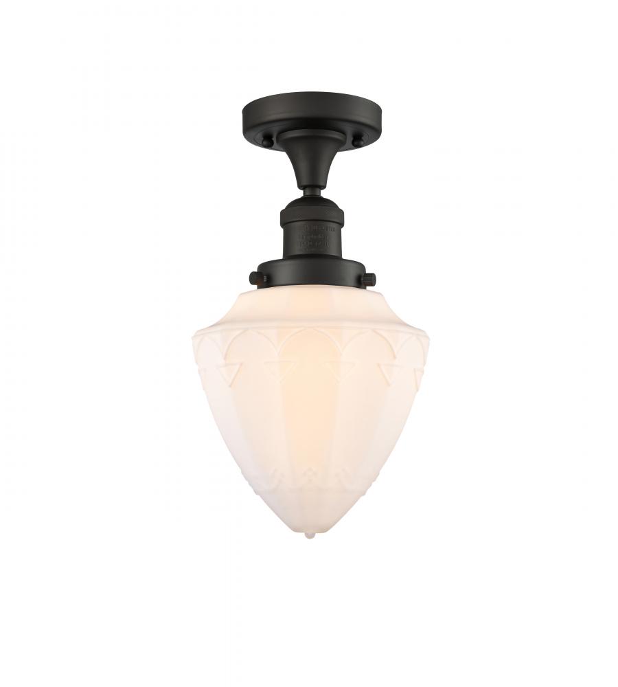 Bullet - 1 Light - 7 inch - Oil Rubbed Bronze - Semi-Flush Mount