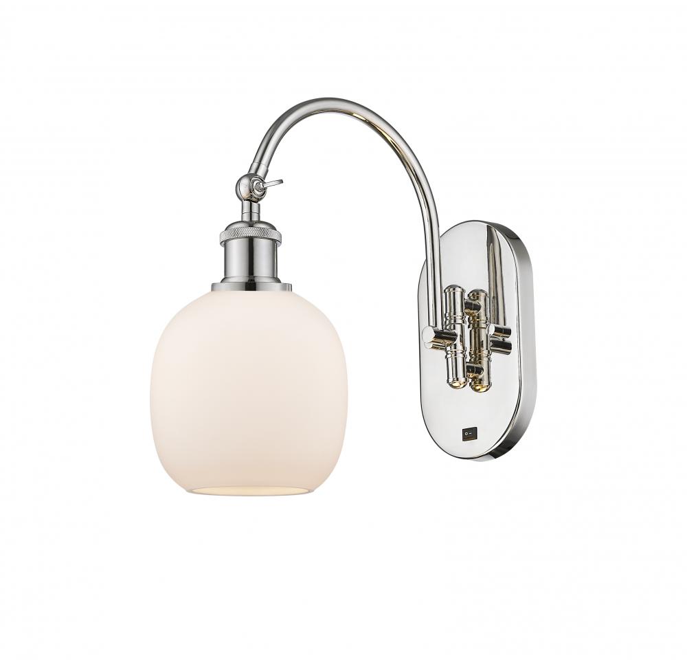 Belfast - 1 Light - 6 inch - Polished Nickel - Sconce