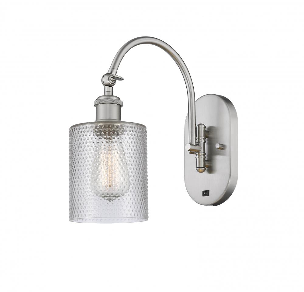 Cobbleskill - 1 Light - 5 inch - Brushed Satin Nickel - Sconce