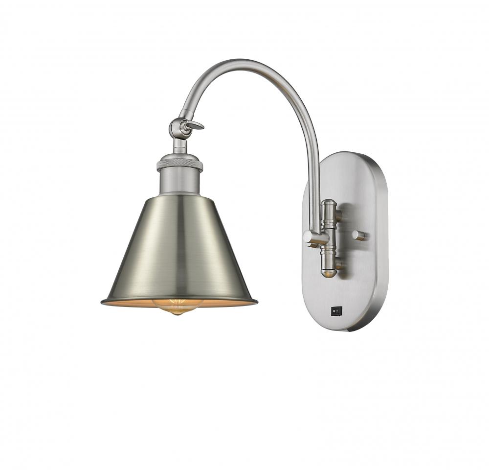 Smithfield - 1 Light - 7 inch - Brushed Satin Nickel - Sconce