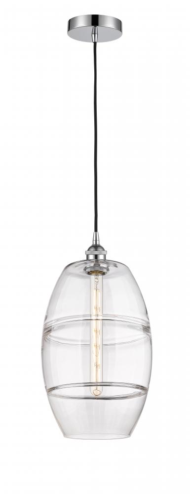 Vaz - 1 Light - 10 inch - Polished Chrome - Cord hung - Mini Pendant